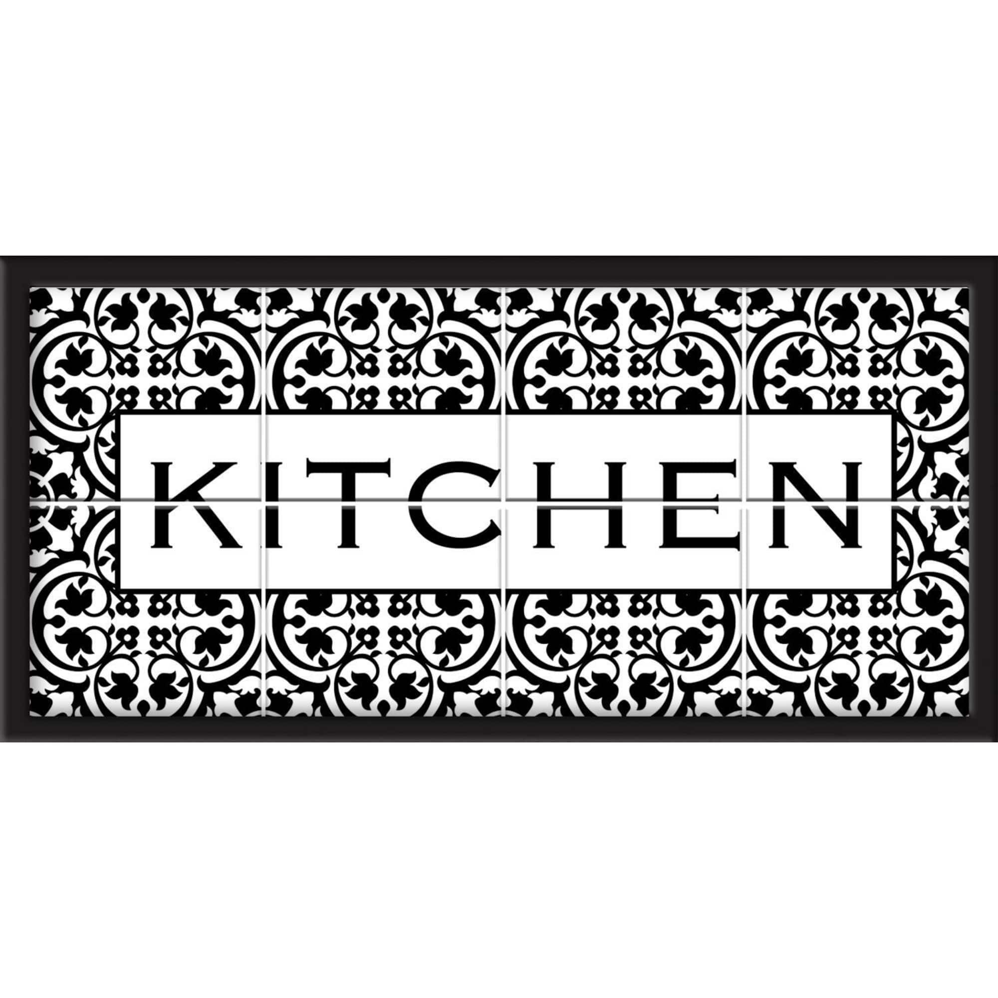RoomMates Kitchen Tile & Type Framed Wall Art